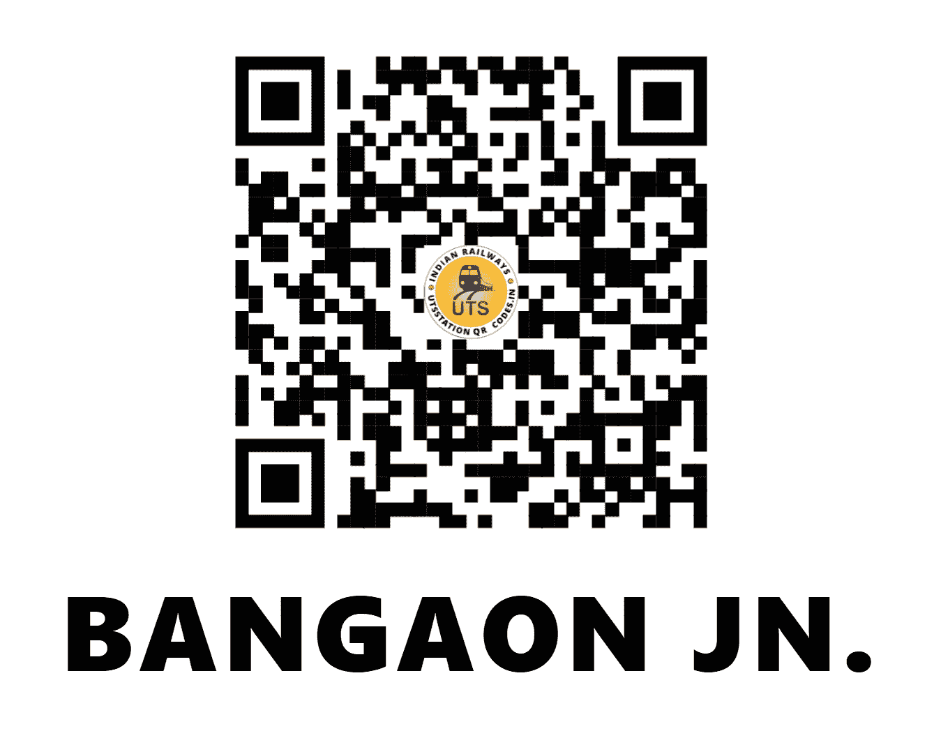 UTS QR Code for BANGAON JN. - BNJ (ER - WEST BENGAL)